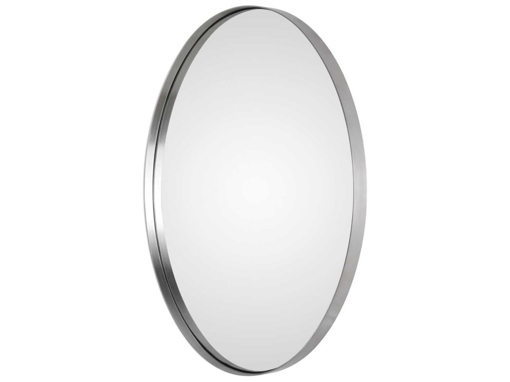 Pursley Oval Mirror, Nickel - image 4
