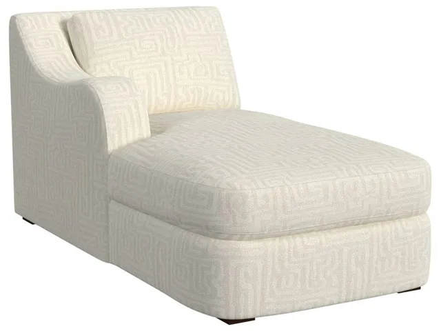Big Wave Chaise, Left Arm Facing - Maze Oyster