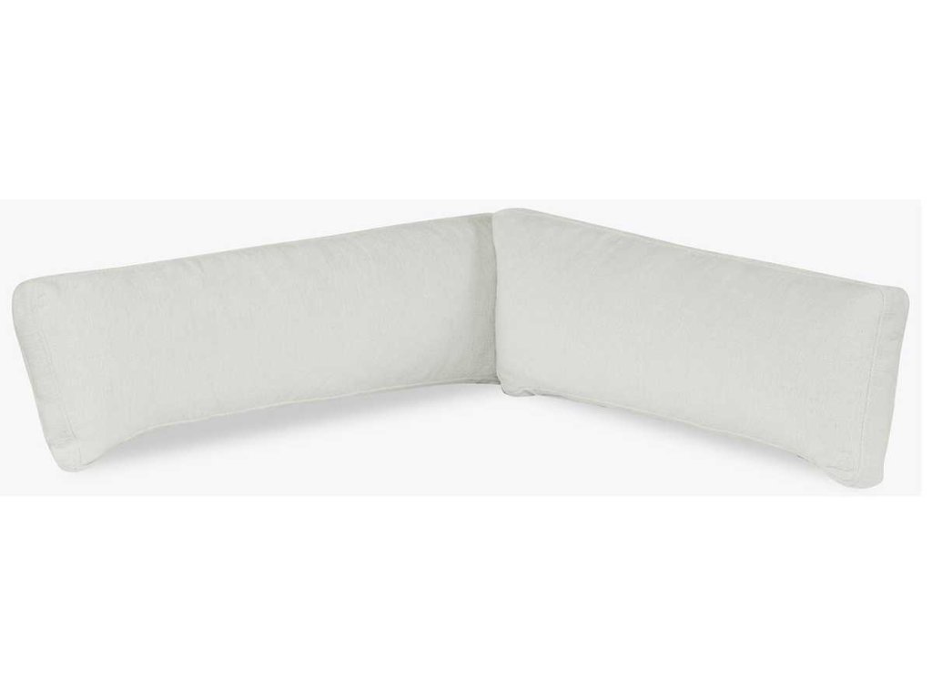 Slope Sofa, Corner Pillows - Alabaster Chenille, S/2 - image 3