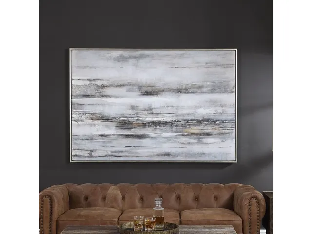 Smoky Waves Hand Painted Canvas - Alternative View