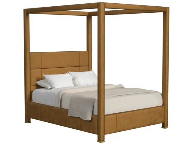 Hibernate Canopy Bed, Queen - Bliss Bronze , 2 Cartons