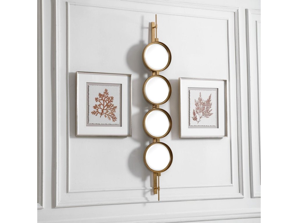 Button Mirror, Gold - image 5