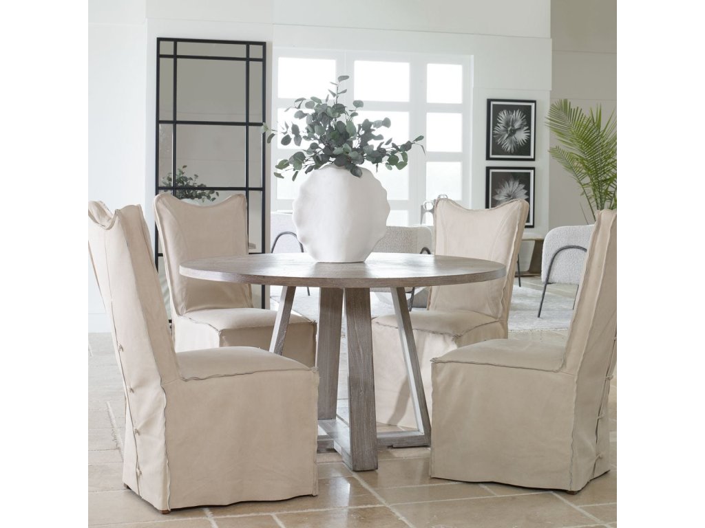 Gidran Dining Table, Gray, 2 Cartons - image 1