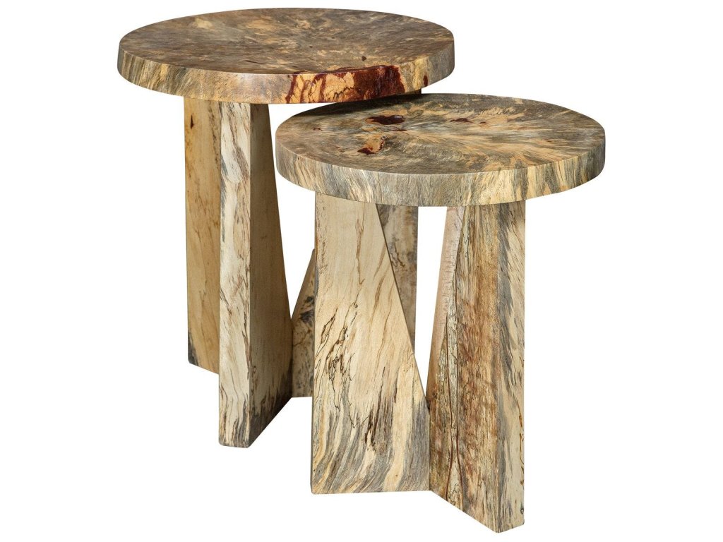 Nadette Nesting Tables, Natural, S/2 - image 8