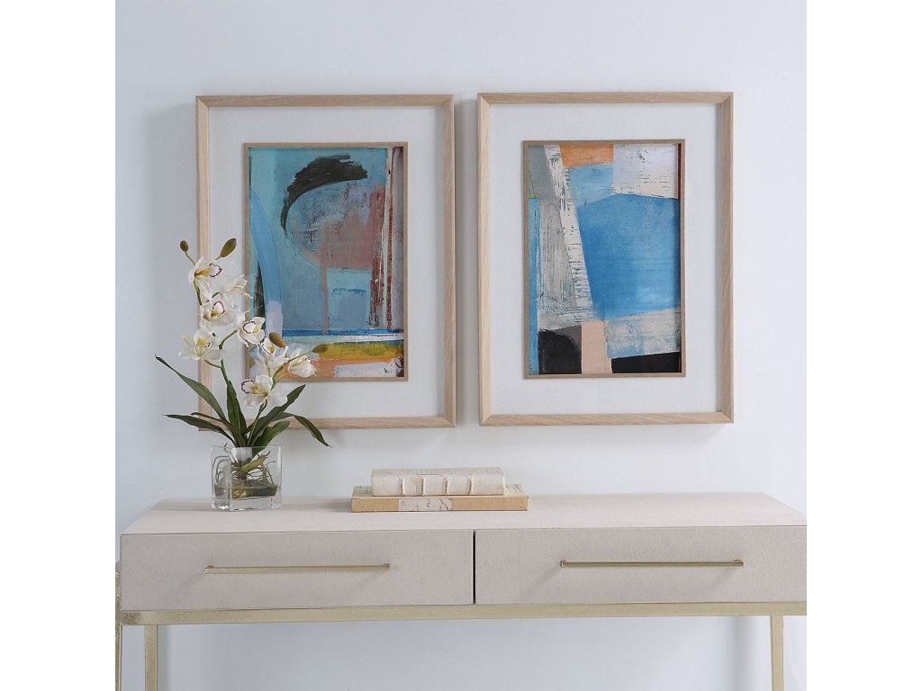 Brilliant Clouds Framed Prints, S/2 - image 1