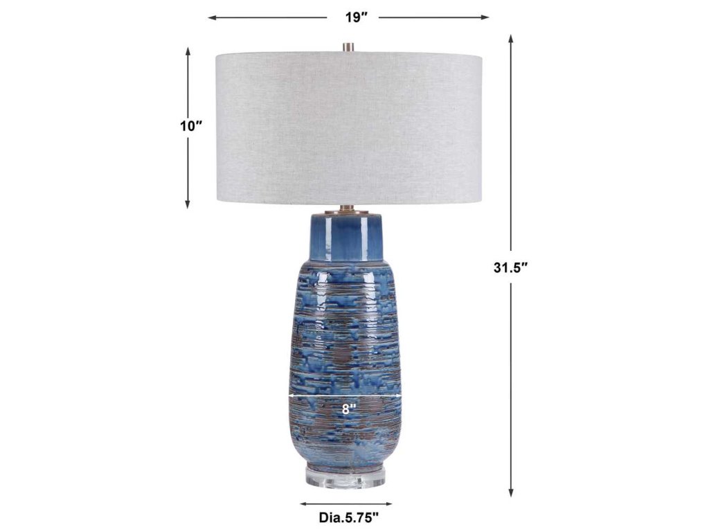 Magellan Table Lamp, Blue - image 6