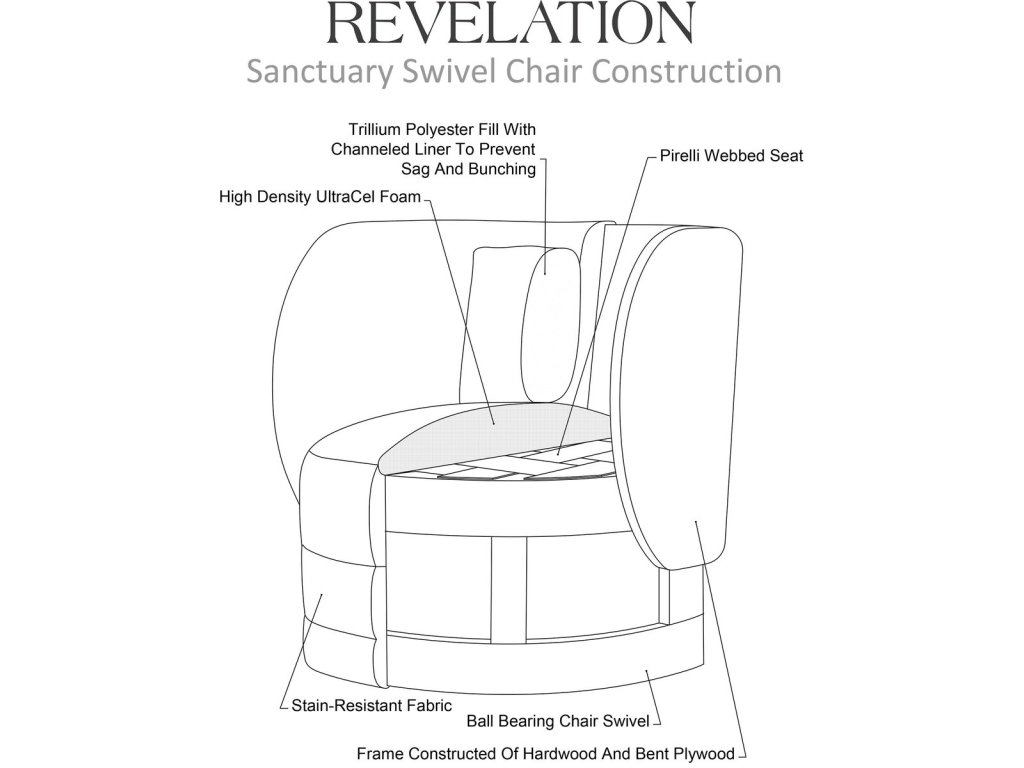 Sanctuary Swivel Chair - Field Snow - image 4
