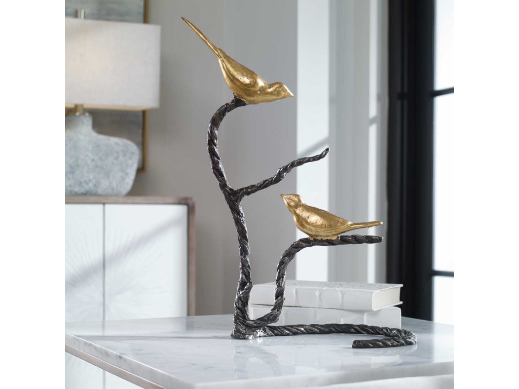 Birds On A Limb Sculpture - image 4