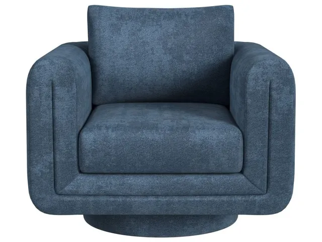 Loop Swivel Chair - Lux Peacock