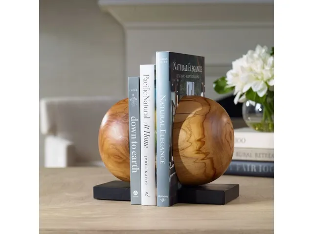 Teak And Noir Bookends, S/2 - Alternative View
