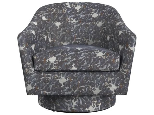 Coupe Swivel Chair - Baltic Forest Blue