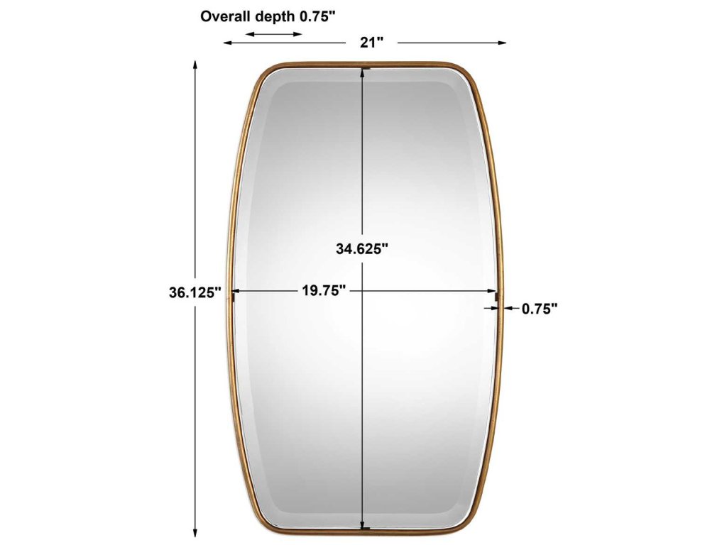 Canillo Mirror, Gold - image 3