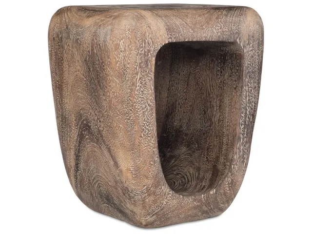 Loophole Accent Stool, Bleached Wash