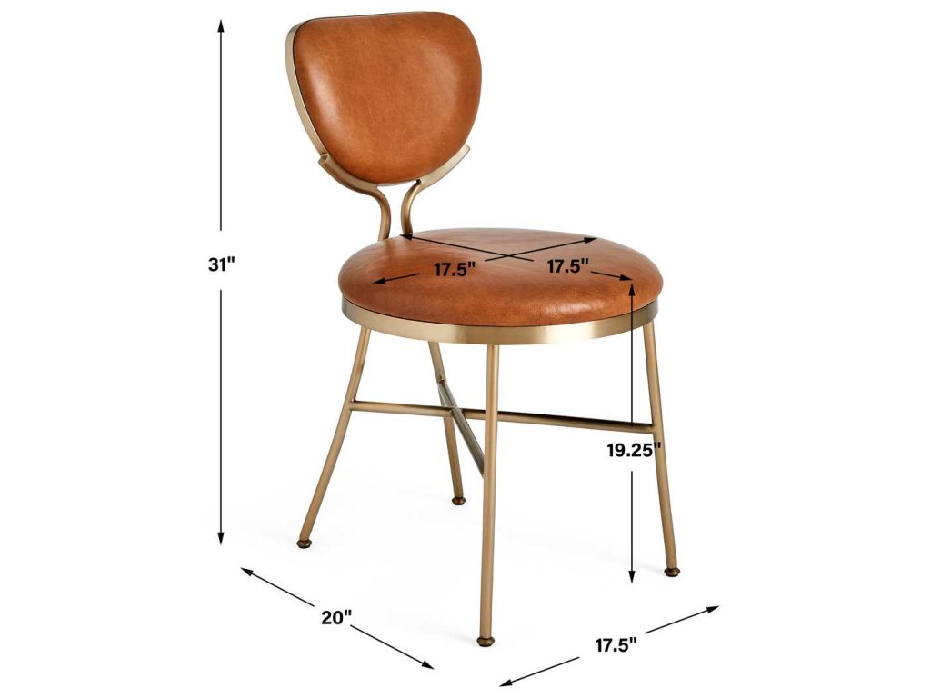 Perch Dining Chair - Dark Caramel - image 7