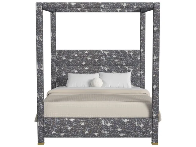 Hibernate Canopy Bed, King - Baltic Forest Blue, 2 Cartons