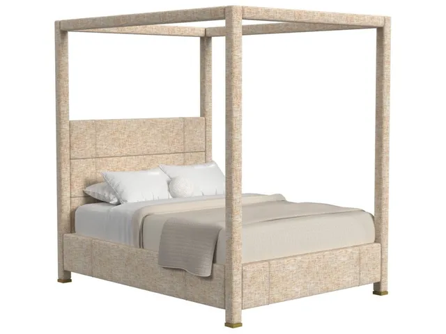 Hibernate Canopy Bed, Queen-Thatched Butterscotch, 2 Cartons