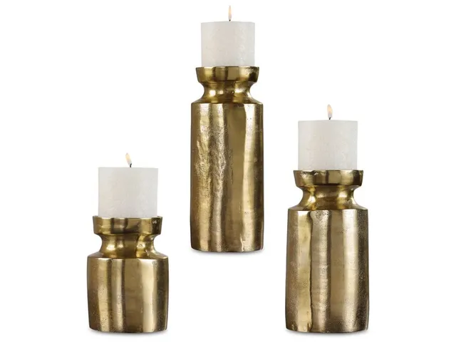 Amina Candleholders, S/3