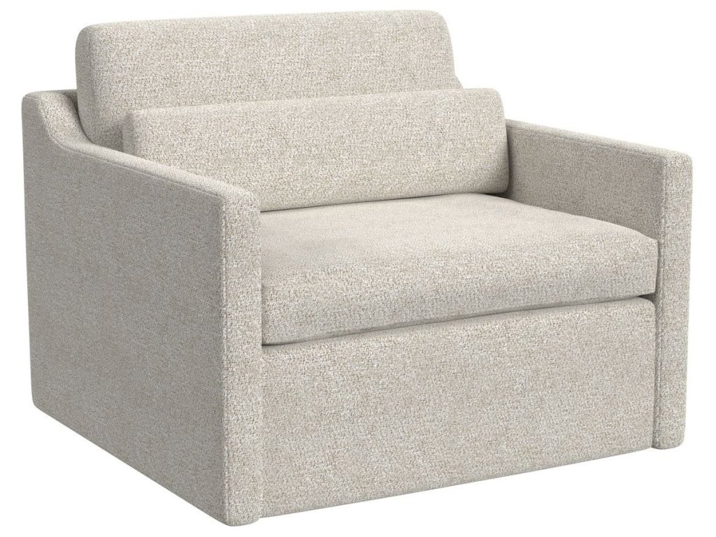 Slope Swivel Chair-And-A-Half - Snuggle Vanilla - image 2