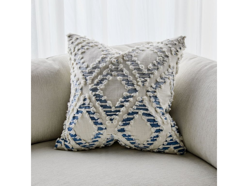 Fringe Element Pillow - Ombre Blue - image 2
