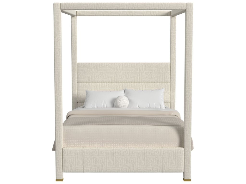 Hibernate Canopy Bed, Queen - Maze Oyster , 2 Cartons - image 1