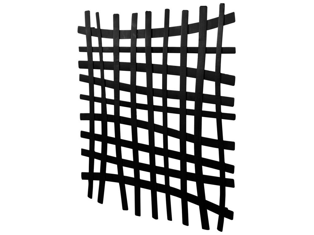 Gridlines Metal Wall Decor, Black - image 2