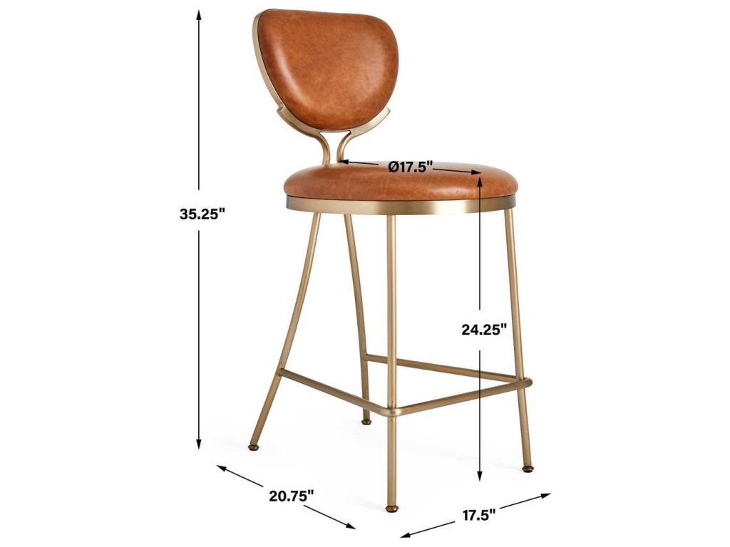 Perch Counter Stool - Dark Caramel - image 7