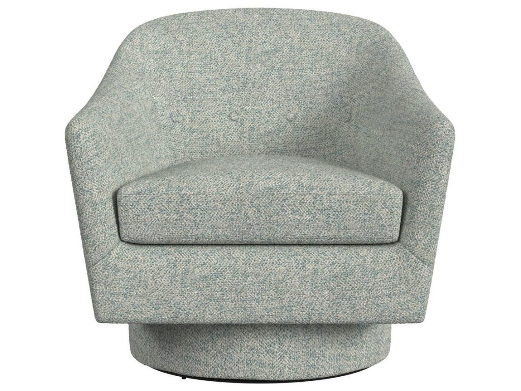 Coupe Swivel Chair - Tweedy Bird Sky - main image