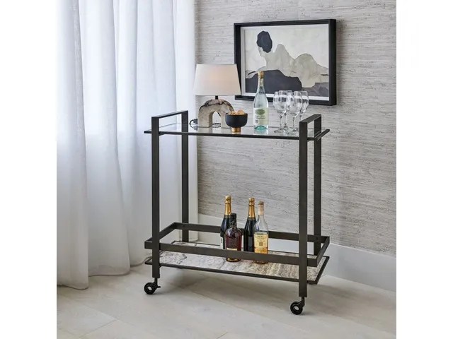 Roll Along Bar Cart - Bronze - Alternative View