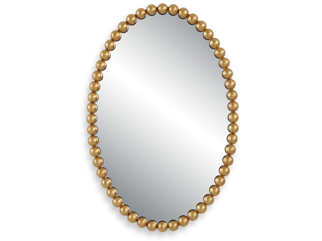 Serna Oval Mirror, Gold - main image