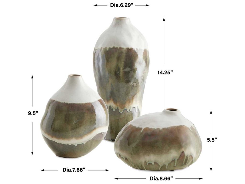 Earthflow Outdoor Vases, S/3 - image 5