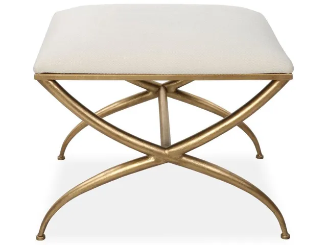 Crossing Small Bench, White