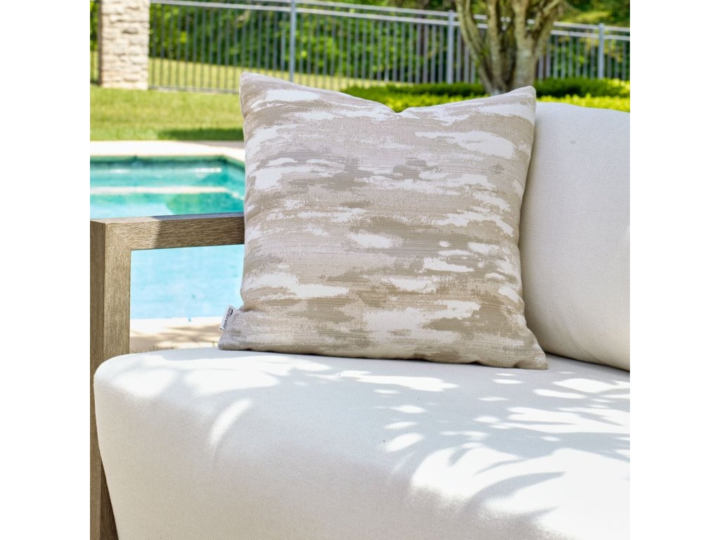 Abstract Waves Outdoor Pillow - image 1