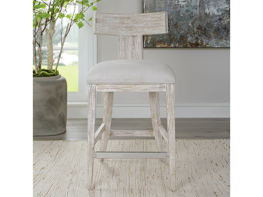 Idris Counter Stool, White - image 6