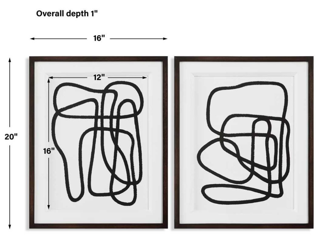 Entangle Framed Prints, S/2 - image 7