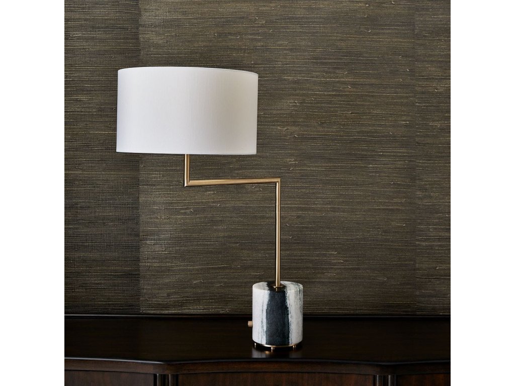 Pivot Table Lamp - Panda Marble/Brass - image 5