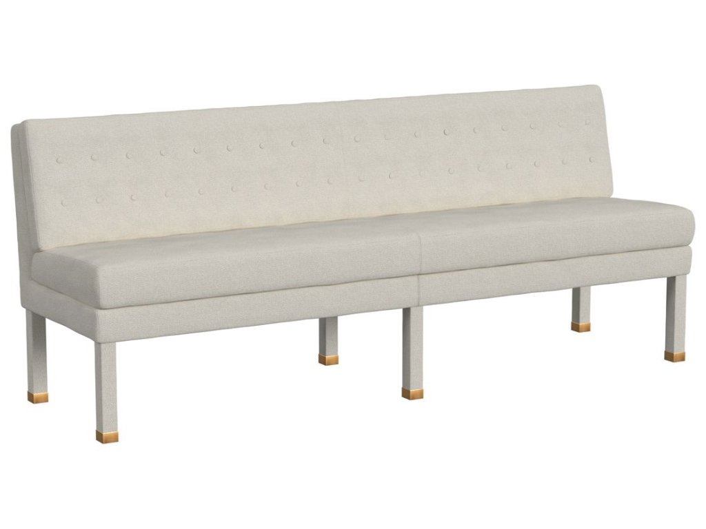 Approach The Bench Banquette, 84" - Field Snow - image 1