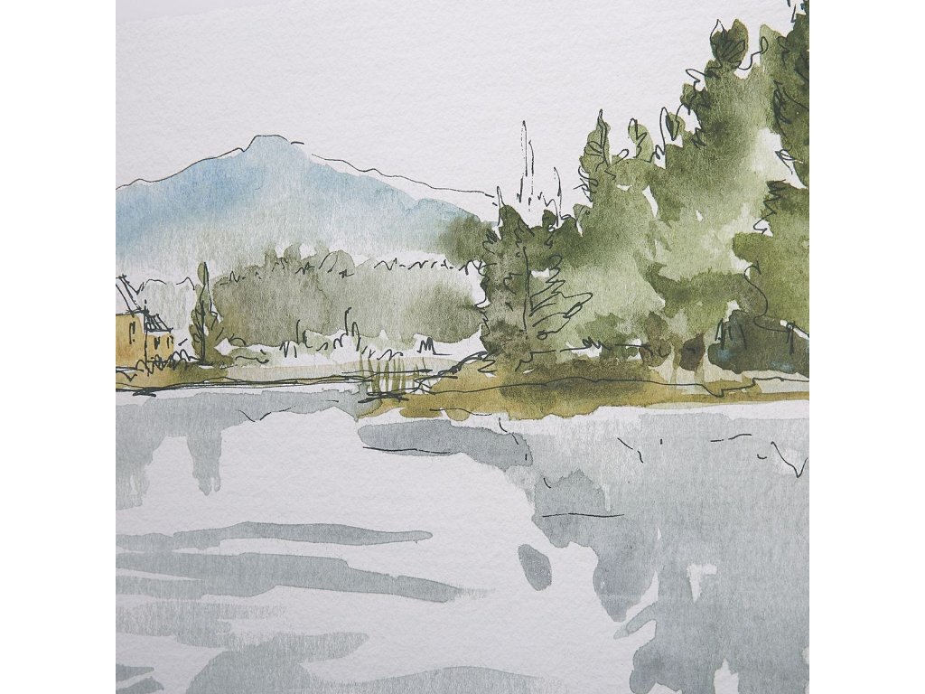 Serene Lake Framed Prints, S/2 - image 4