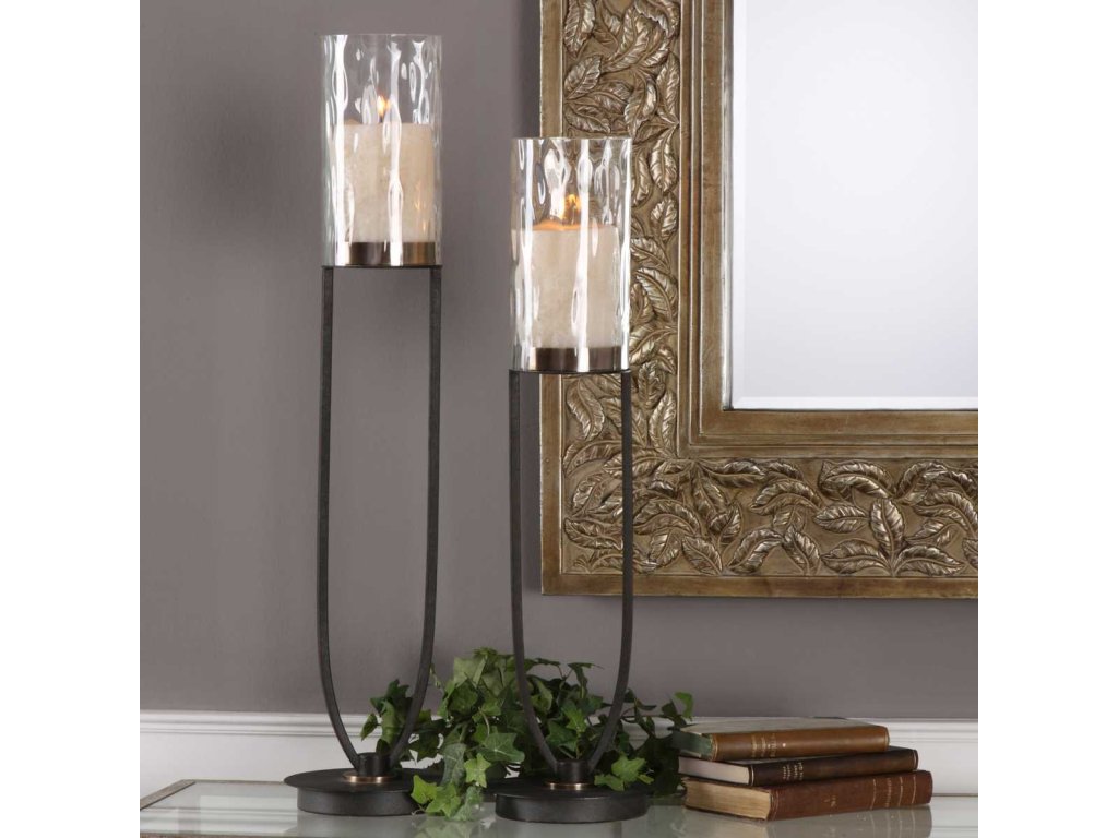Ebena Candleholders, S/2 - image 1