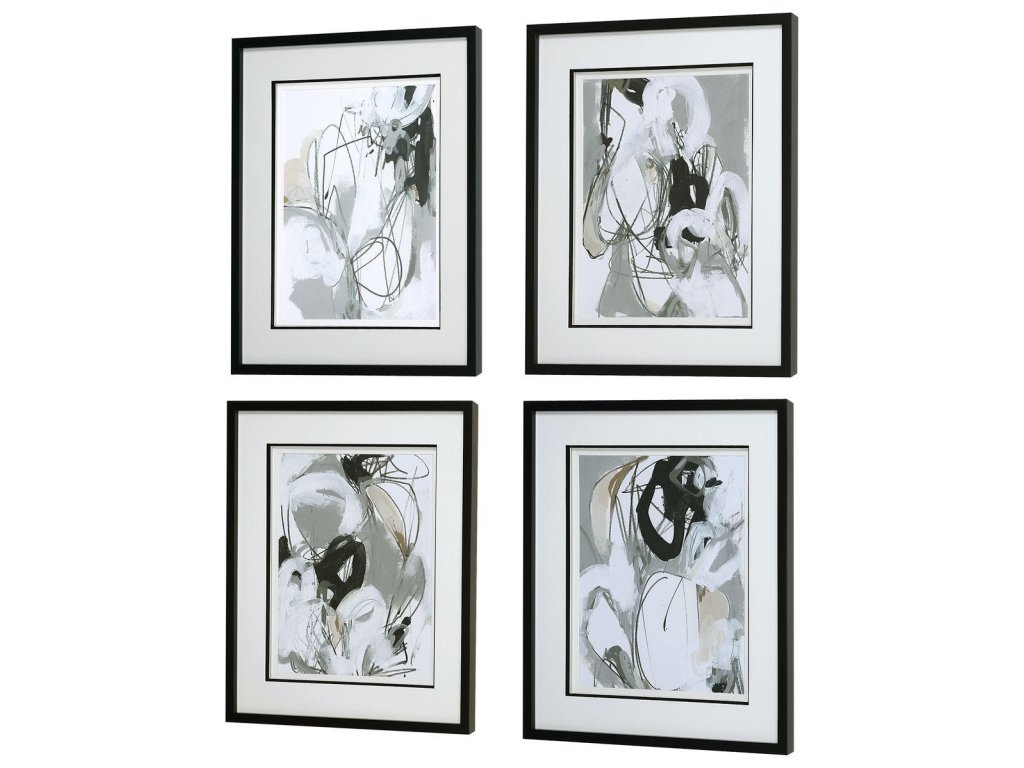 Tangled Threads Framed Prints, S/4 - image 2