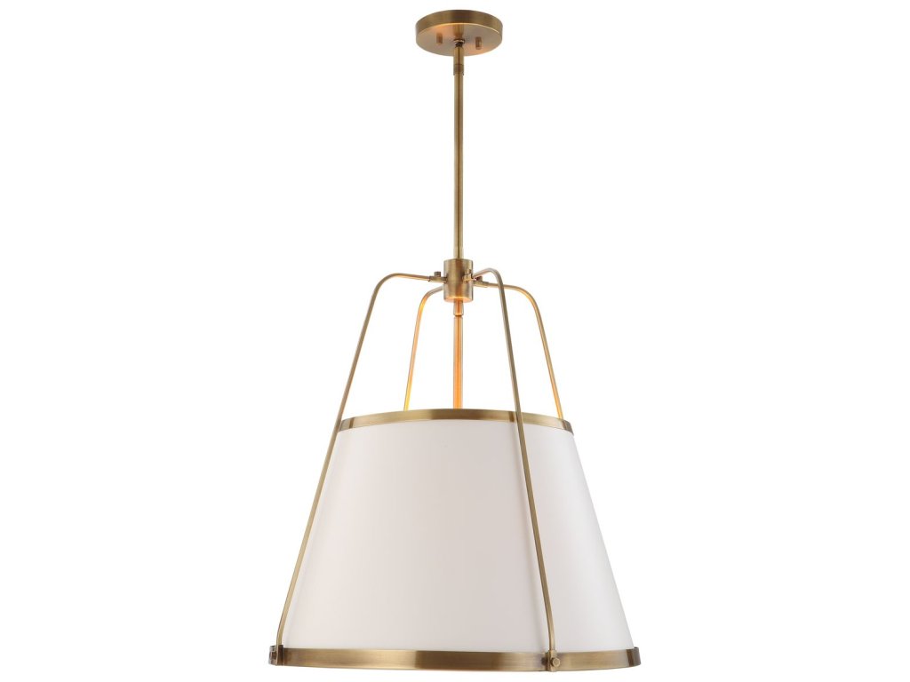 Leather Classic, 4 Lt Pendant - White - image 2