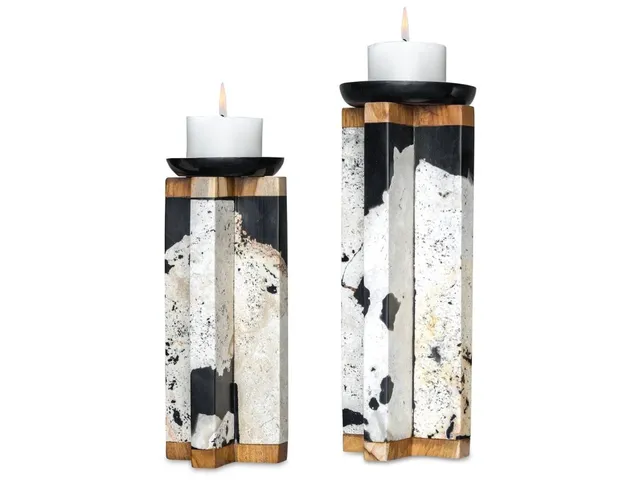 Illini Candleholders, S/2