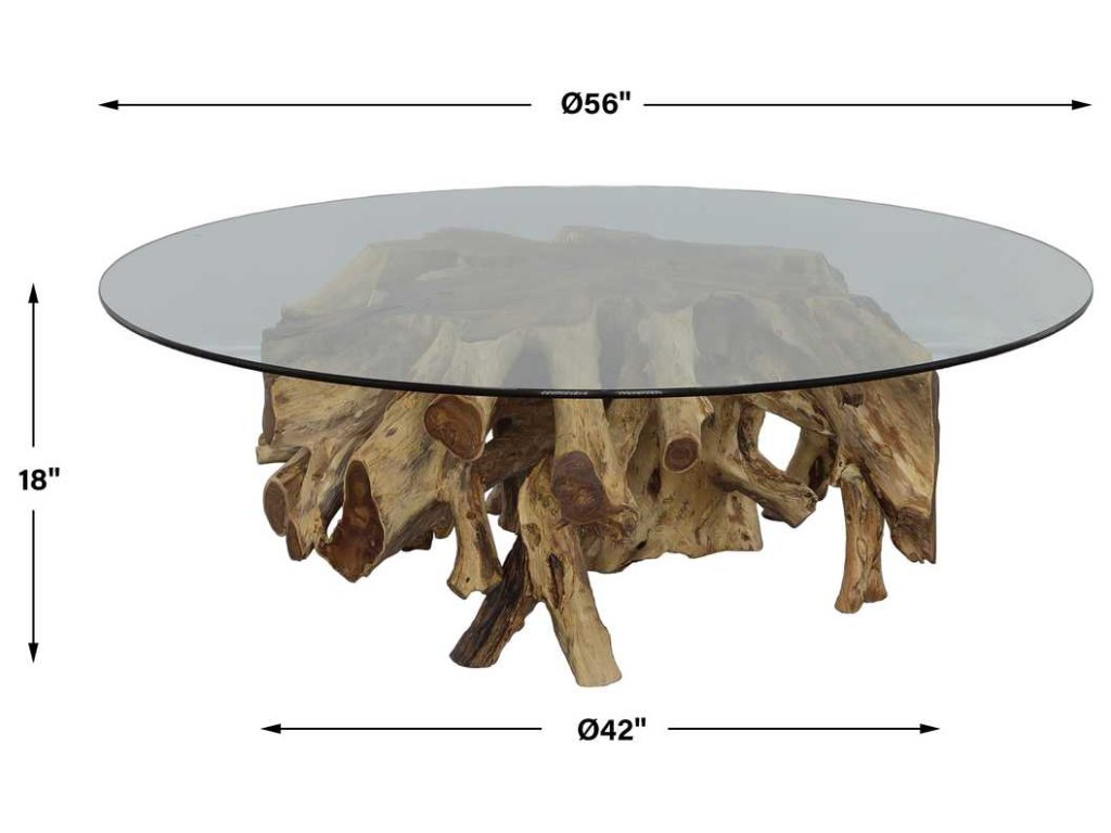 Center Root Coffee Table - Round, 56 Glass 2 Cartons - image 4