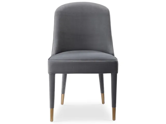 Brie Armless Chair, Gray, 2 Per Box, Priced Each