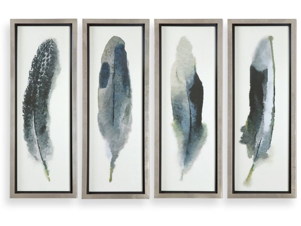 Feathered Beauty Framed Prints, S/4 - main image