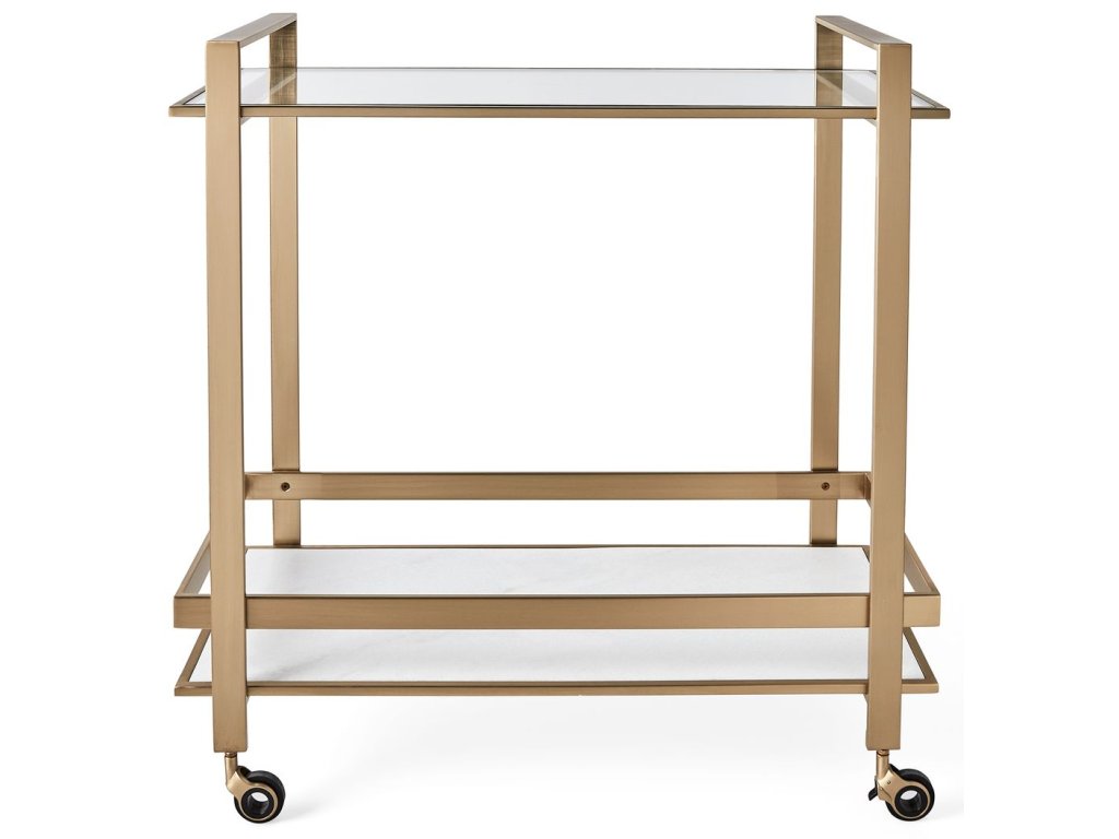 Roll Along Bar Cart - Brass - main image
