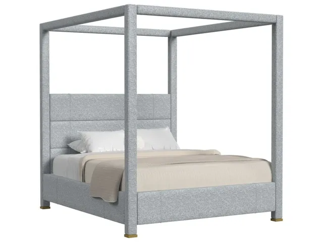 Hibernate Canopy Bed, King - Dashing Blue, 2 Cartons