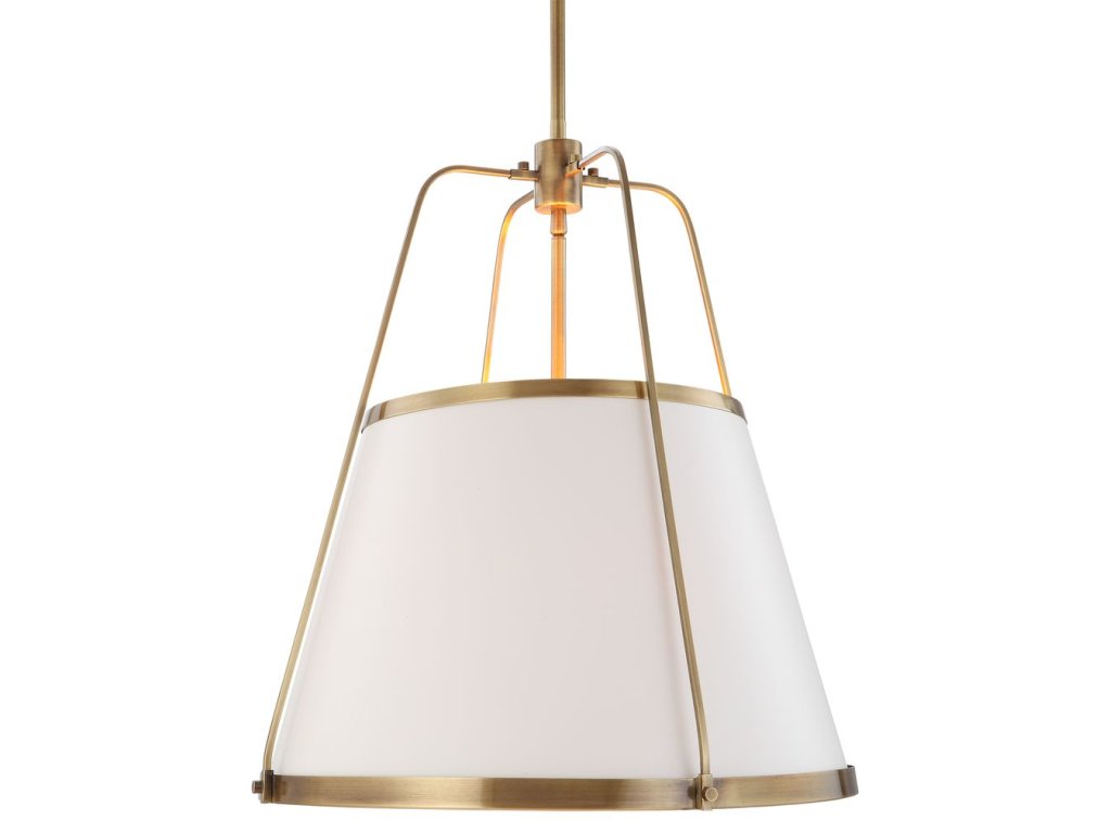 Leather Classic, 4 Lt Pendant - White - image 3
