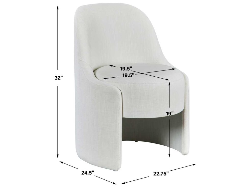 Cozy Capsule Dining Chair - Snow - image 6
