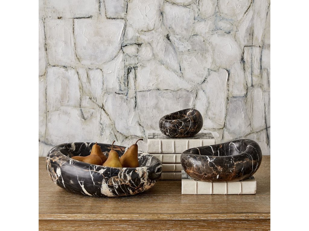 Swaddle Bowls - Michelangelo Marble, S/2 - image 4