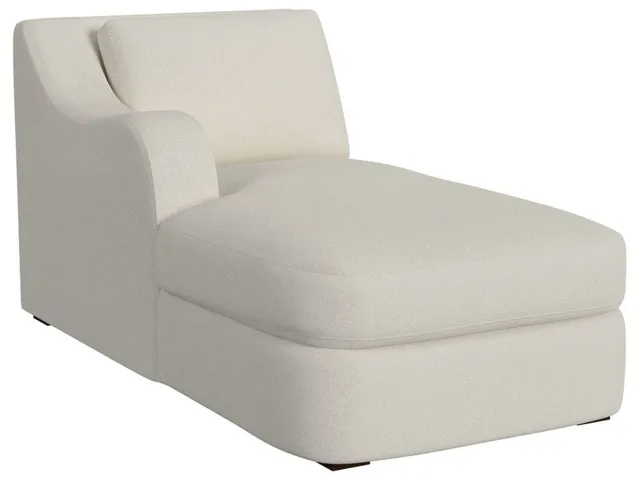 Big Wave Chaise, Left Arm Facing - Field Snow